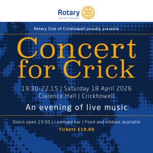 Concert for Crick 18 April 2026
